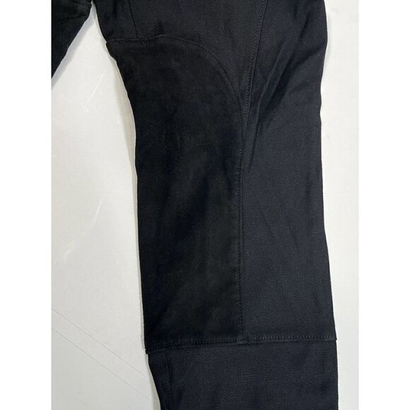 Rachel Zoe Black Julietta Lamb Suede Detail Riding Equestrian Pants Size 4 - Picture 4 of 15